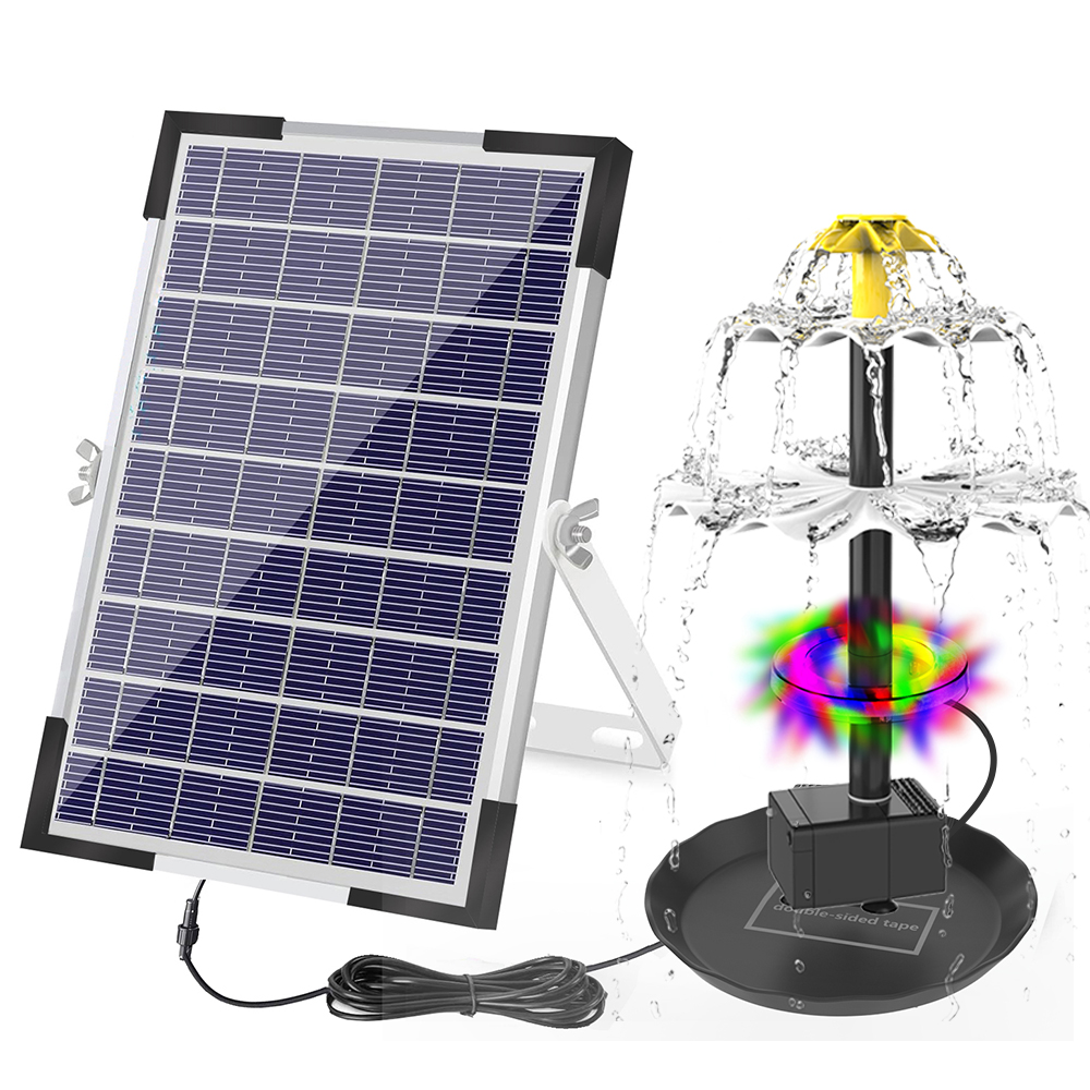 Aquarium Light - Solar Fountain Pump for Bird Bath