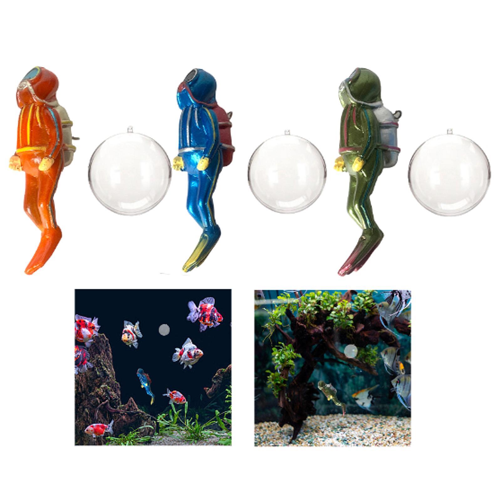 Resin Miniature Diver Figurine - Aquarium Decor ulasan dan harga