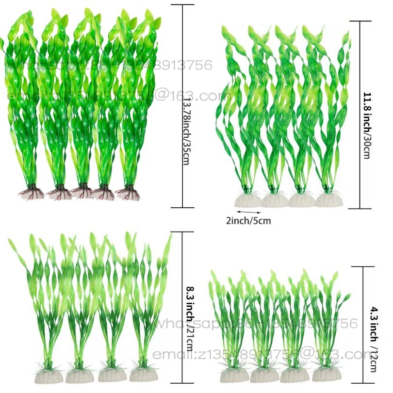 5/10pcs Plastic Aquarium Plant - Aquarium Plants ulasan dan harga