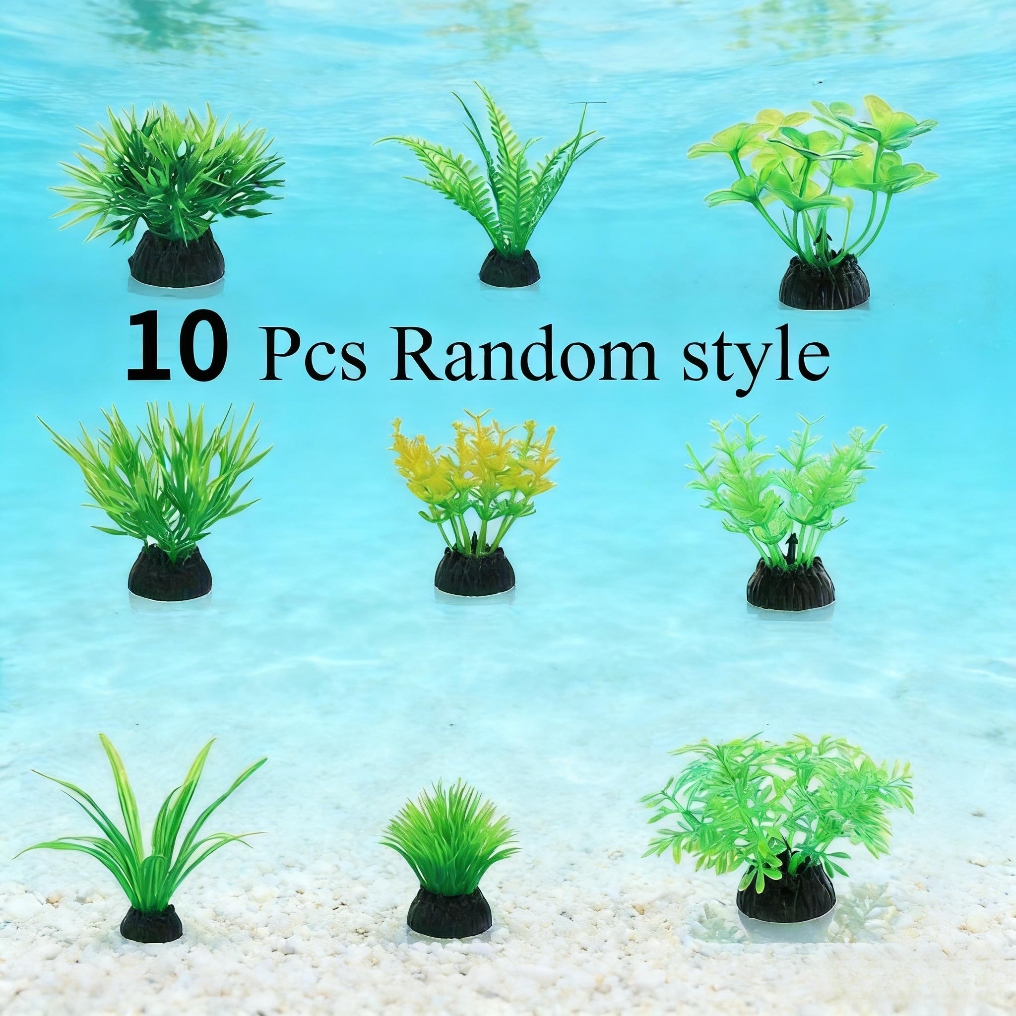 10Pcs Green Artificial Aquariu - Fish Aquarium Home ulasan dan harga