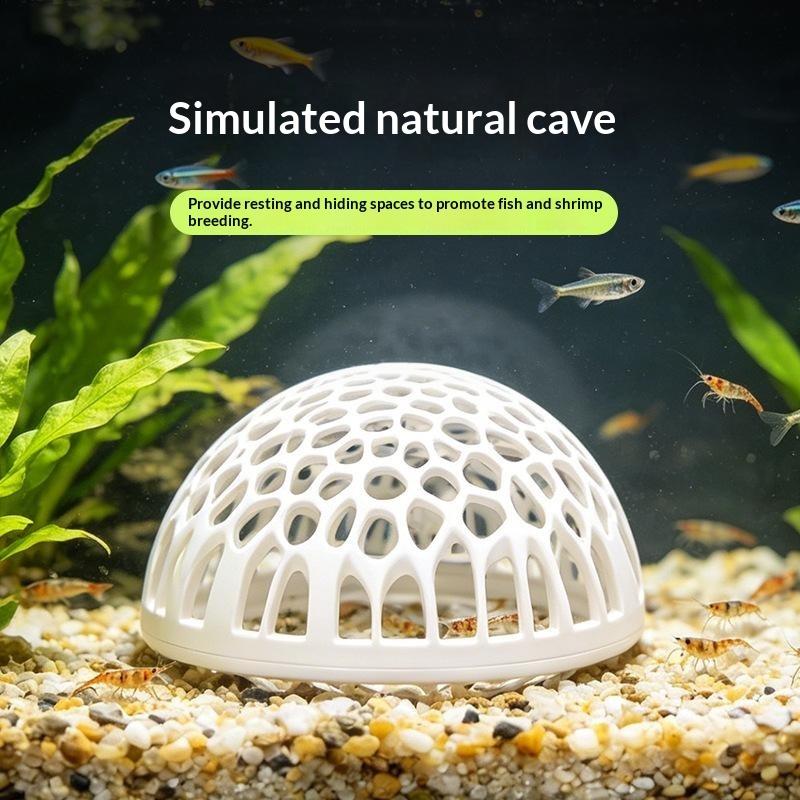 New Aquarium shrimp house Cave - Aquarium Fish Betta ulasan dan harga